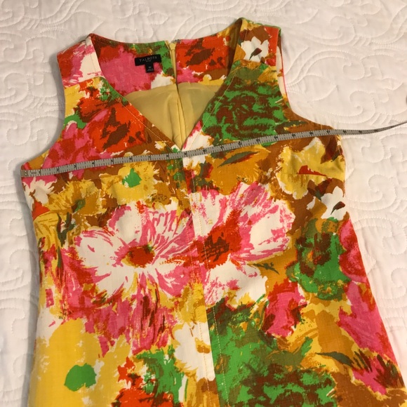 Talbots Sleeveless Dress. Vibrant, Colorful Floral Print, Women’s Size 8P - Picture 12 of 15